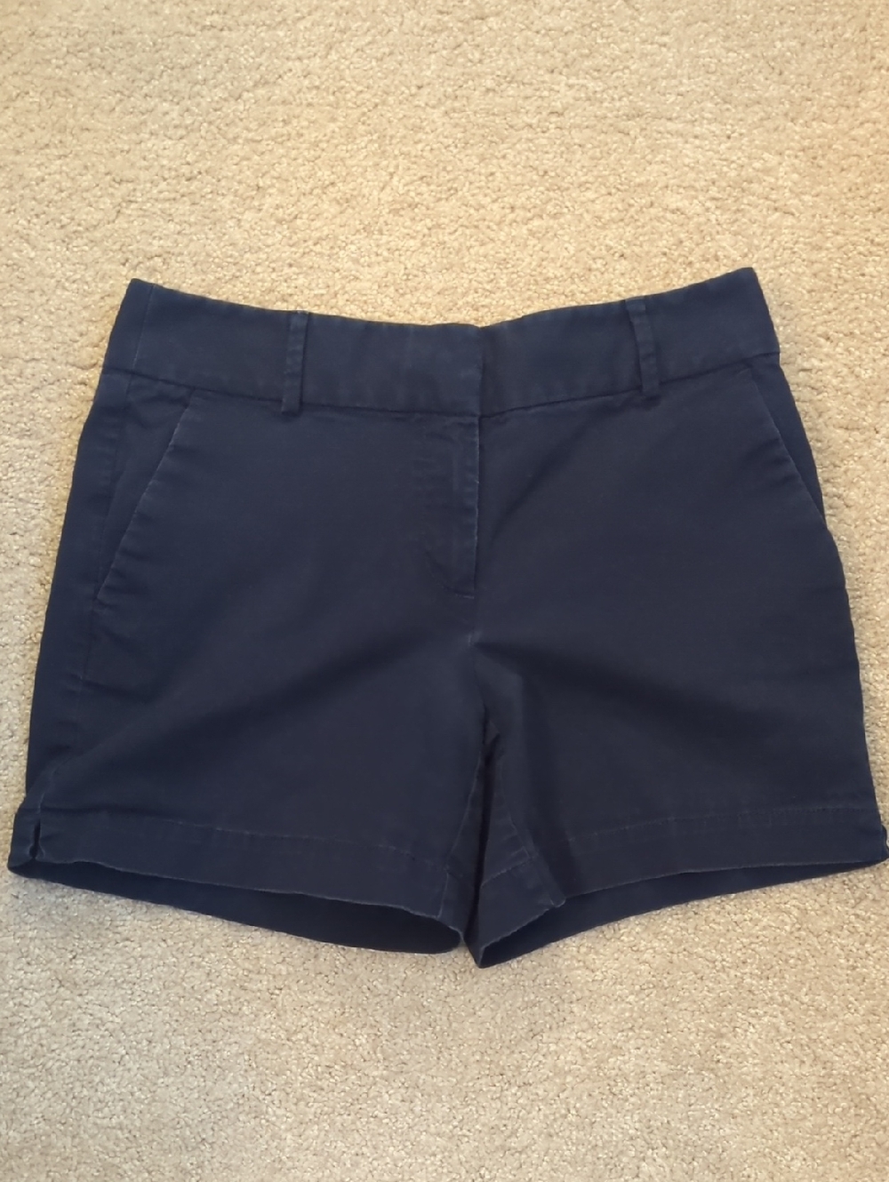 LOFT Navy 5" Riviera Chino Shorts